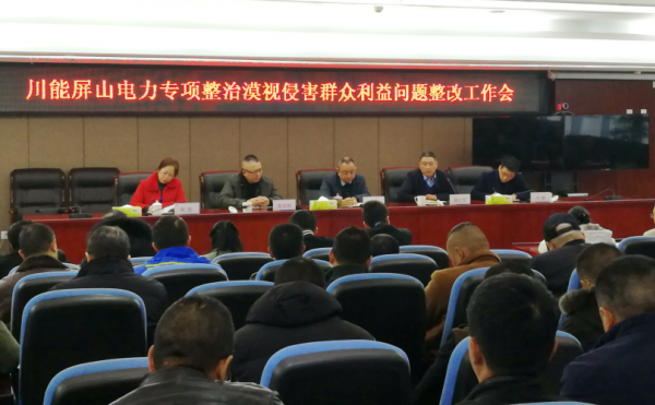 奔著問題抓整改  朝著民心抓落實(shí)——川能屏山...